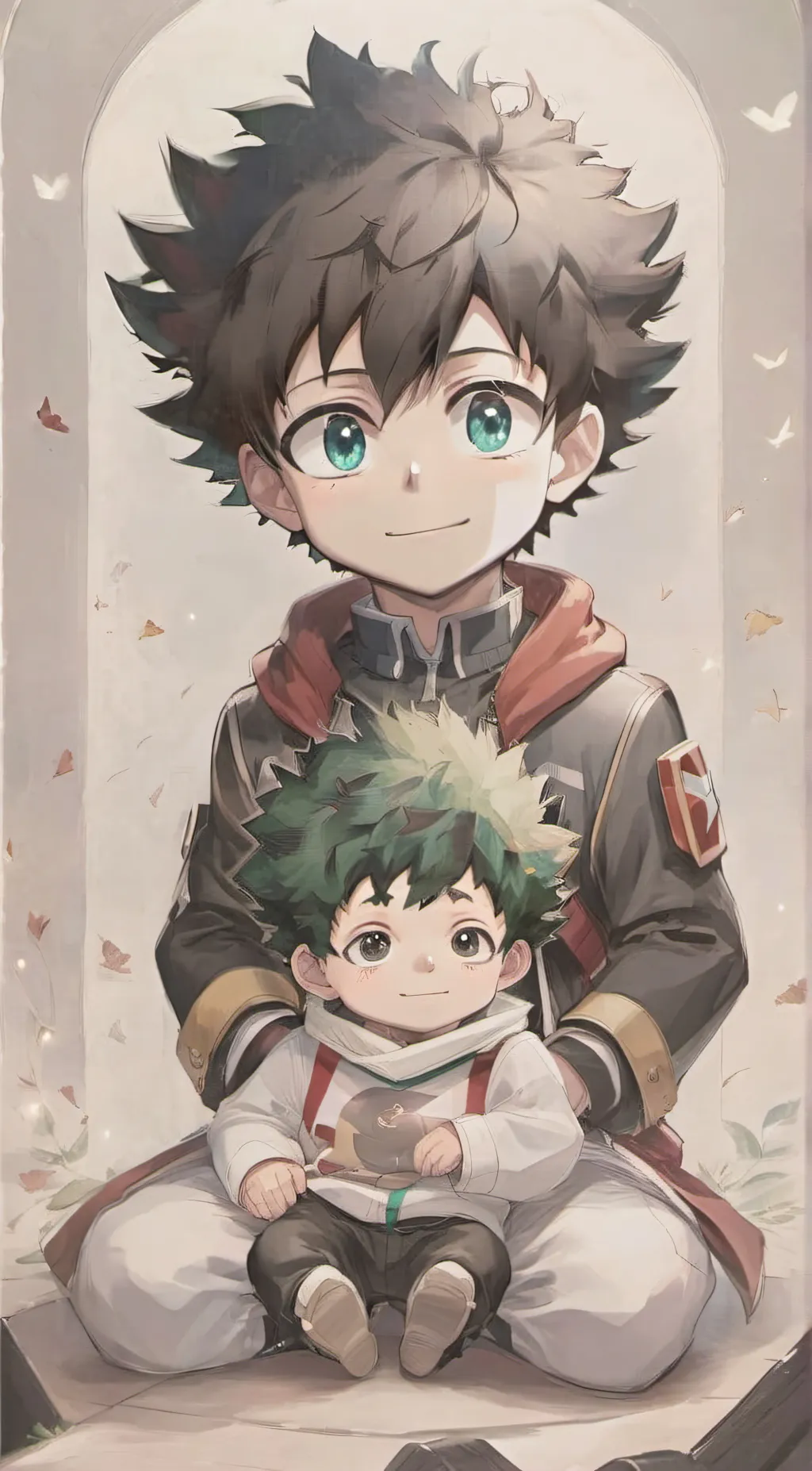 ai character: Baby Mha  background