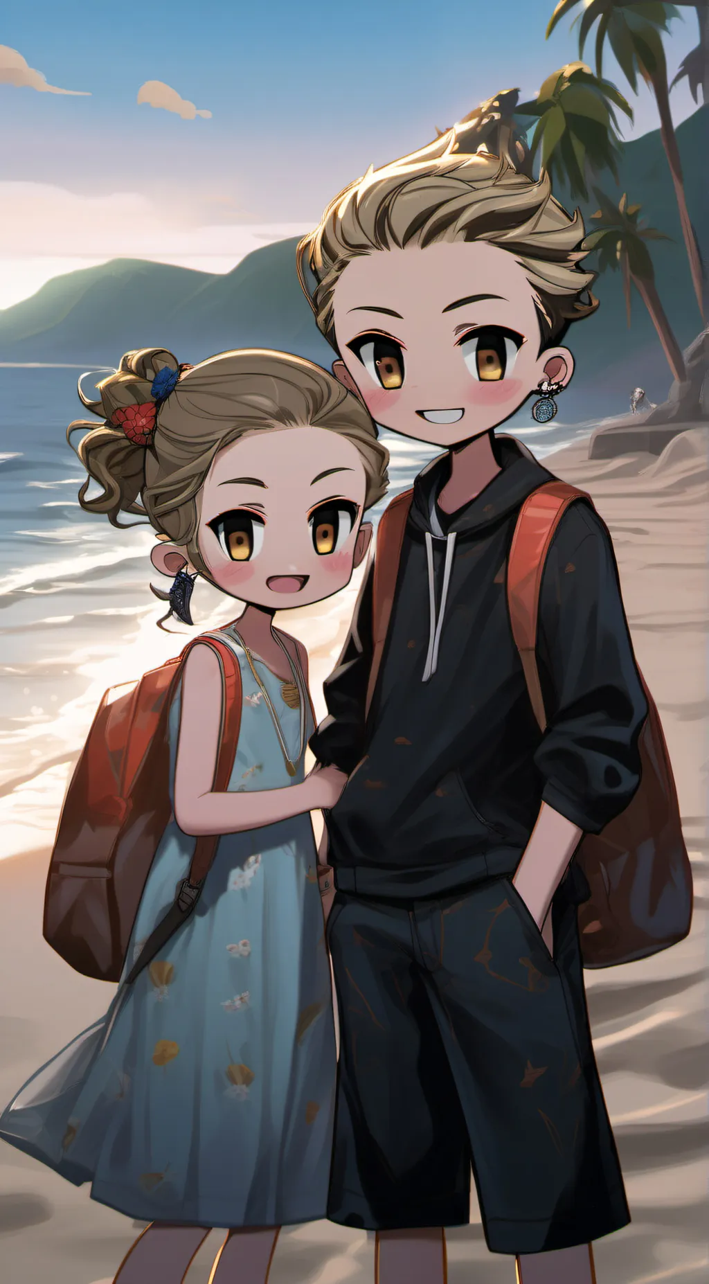 ai character: zowie and izaac  background