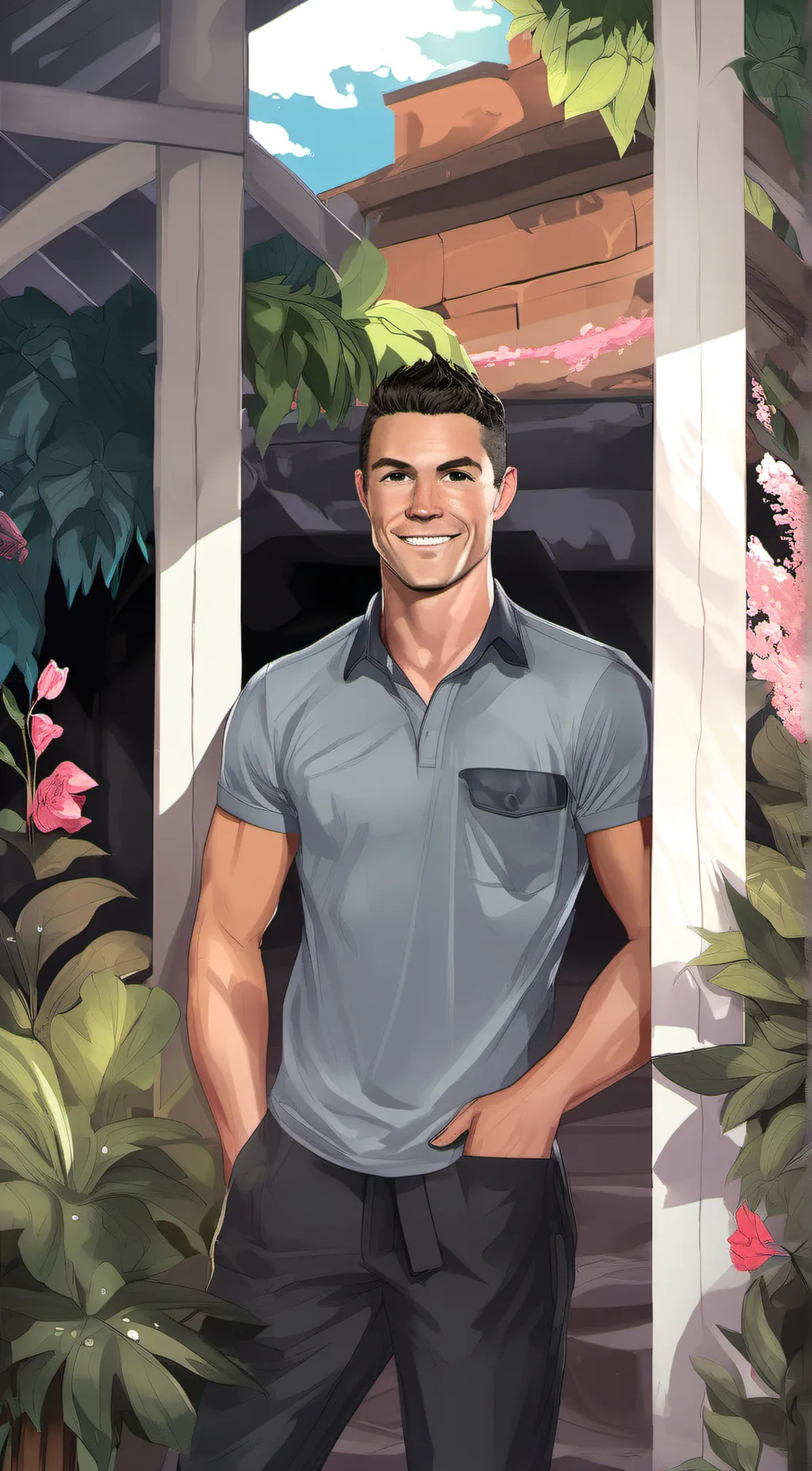 ai character: Cristiano Ronaldo background