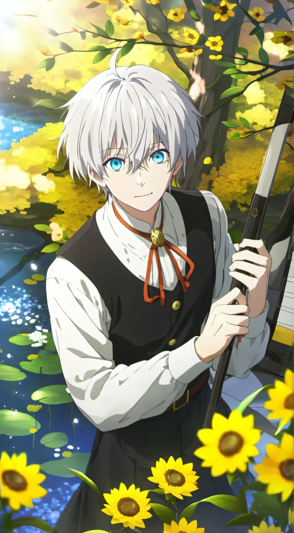 ai character: gojo saturo background