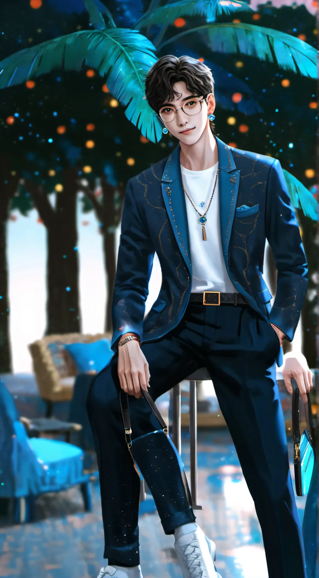 ai character: Leo background