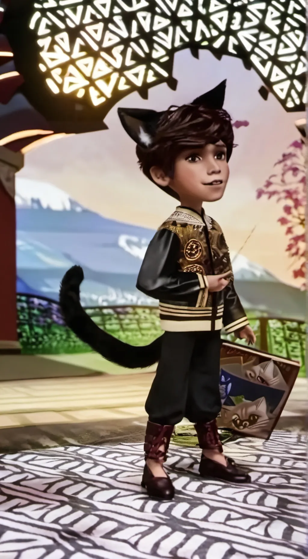 ai character: Ash background