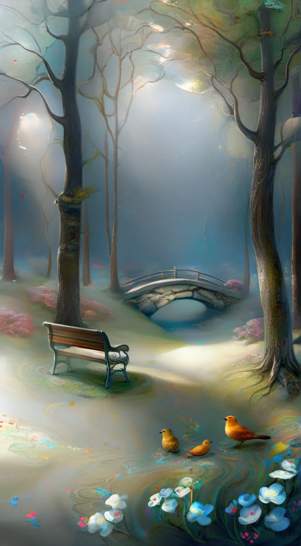 ai character: Colours background