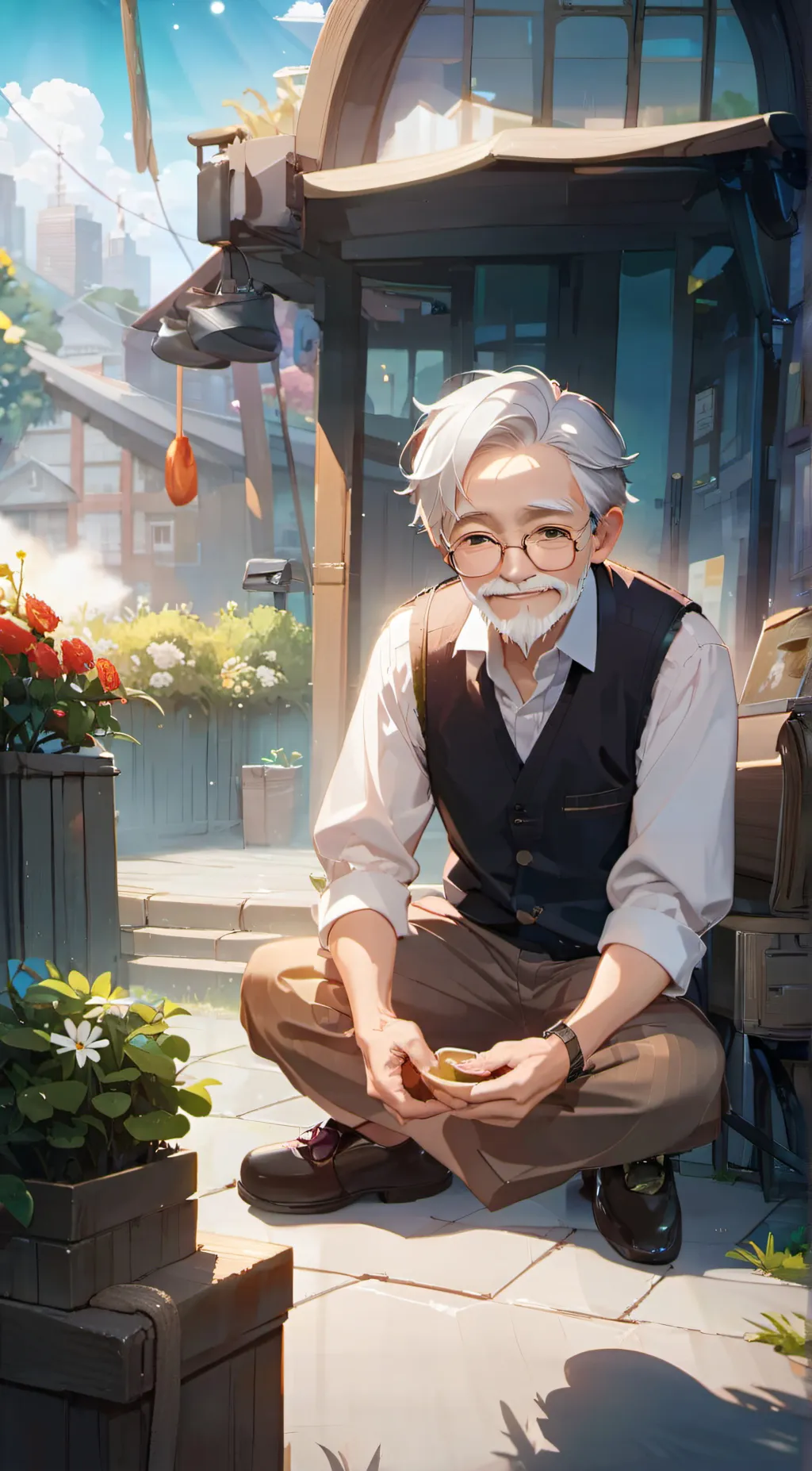 ai character: Grandpa joe background