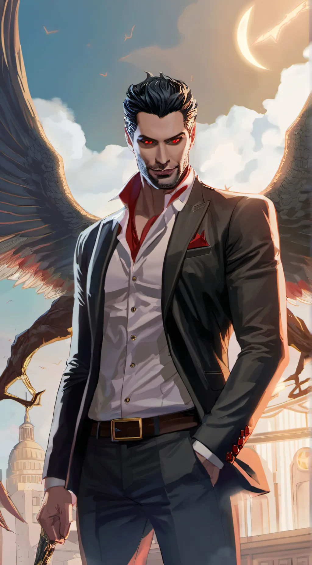 ai character: Lucifer M. background