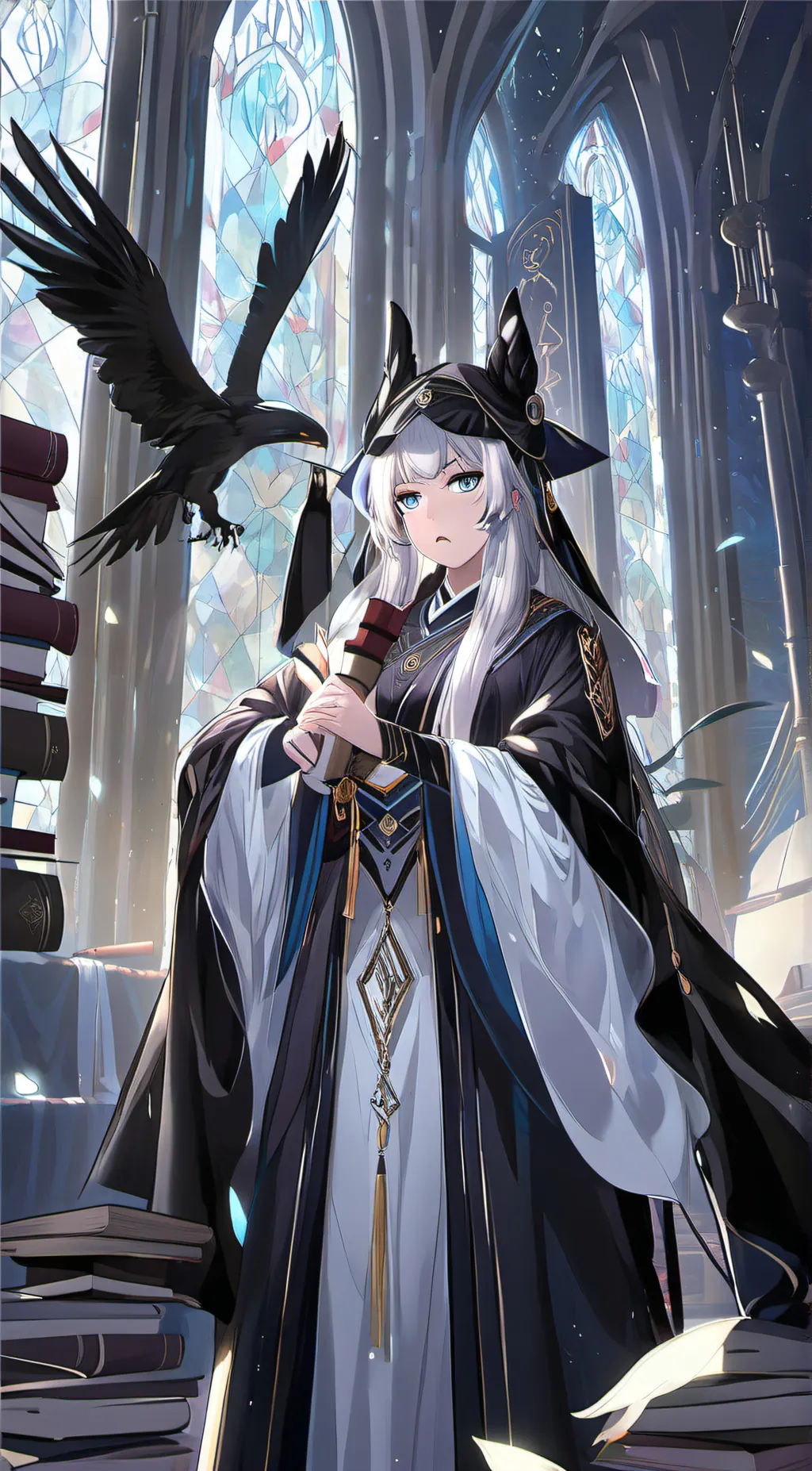 ai character: Naimia Bookeeper background