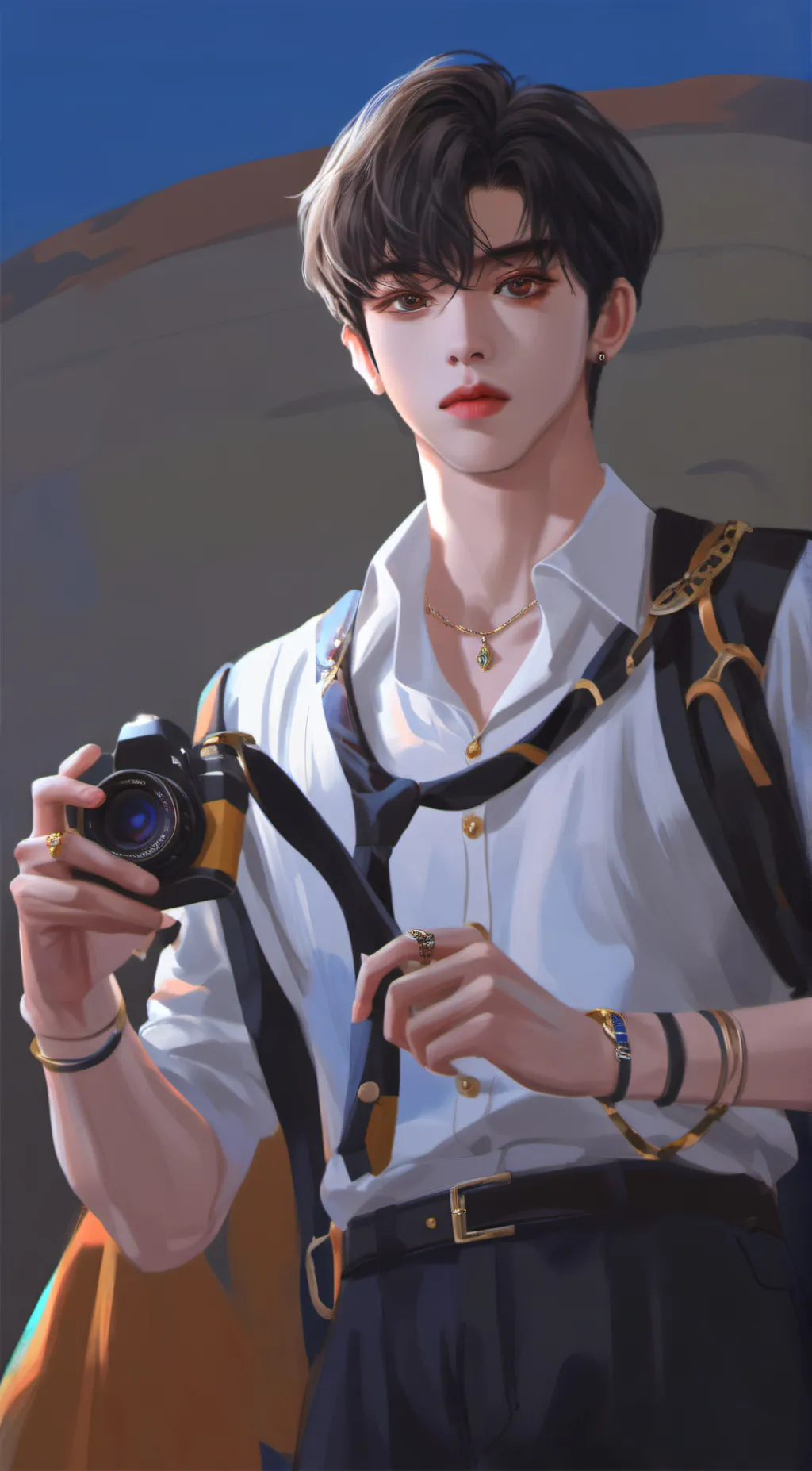 ai character: Dave  background