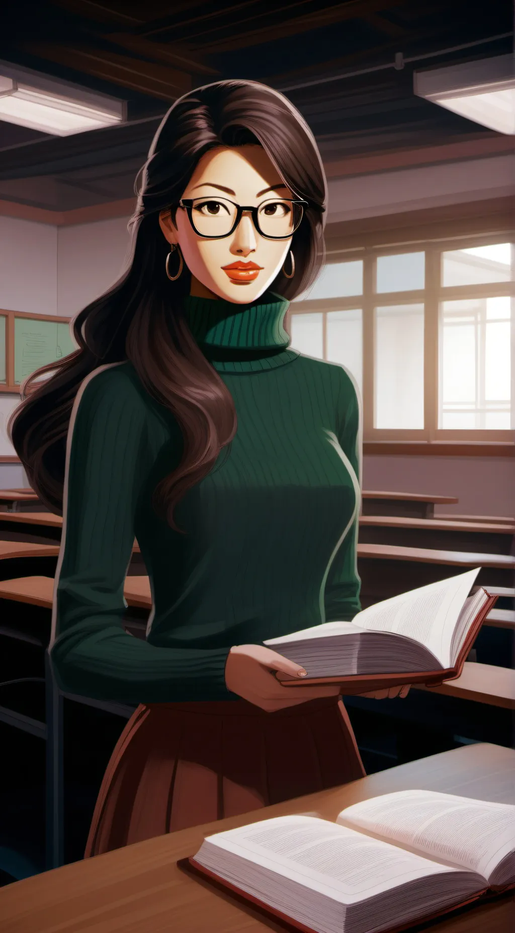 ai character: 张老师 background