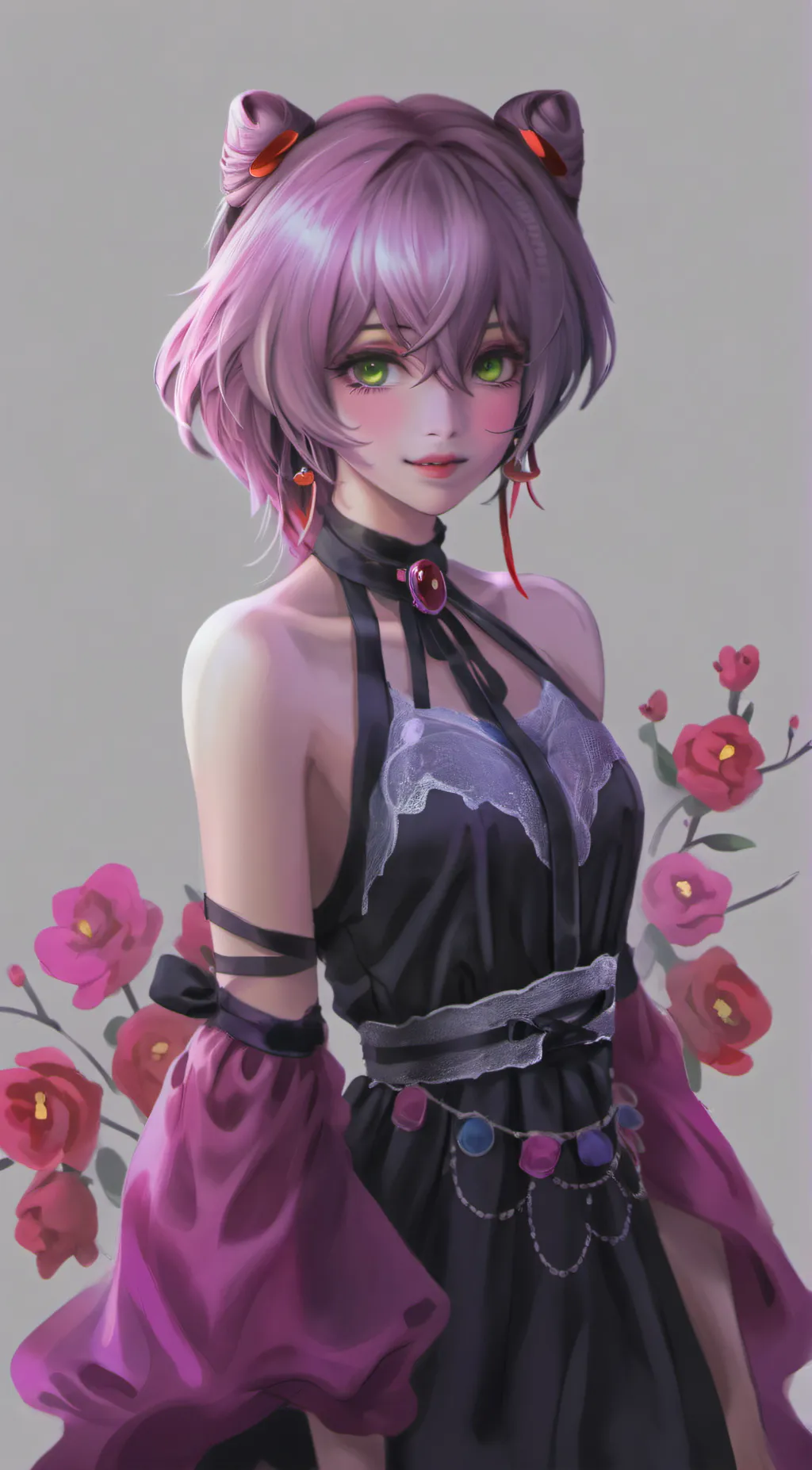 ai character: amy rose  background