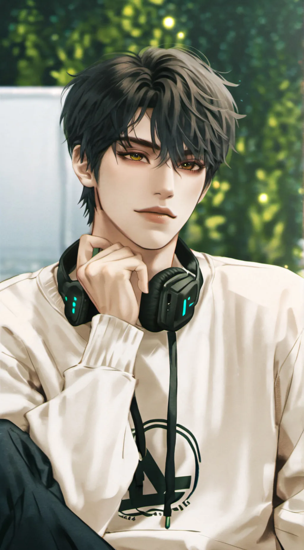 ai character: Adrian  background