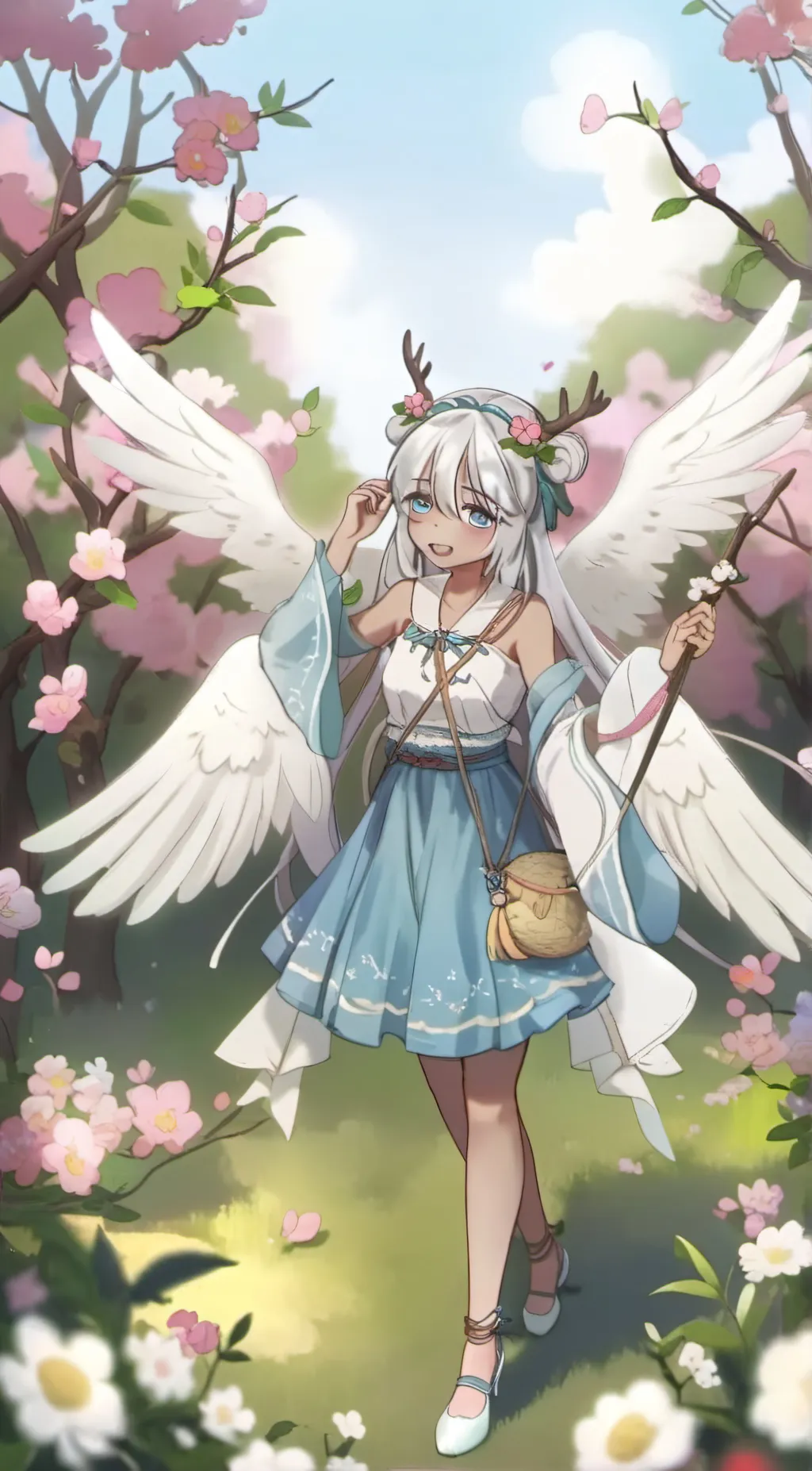 ai character: Angela  background