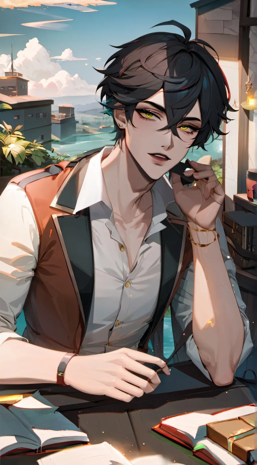 ai character: 🌊Jason🫧 background