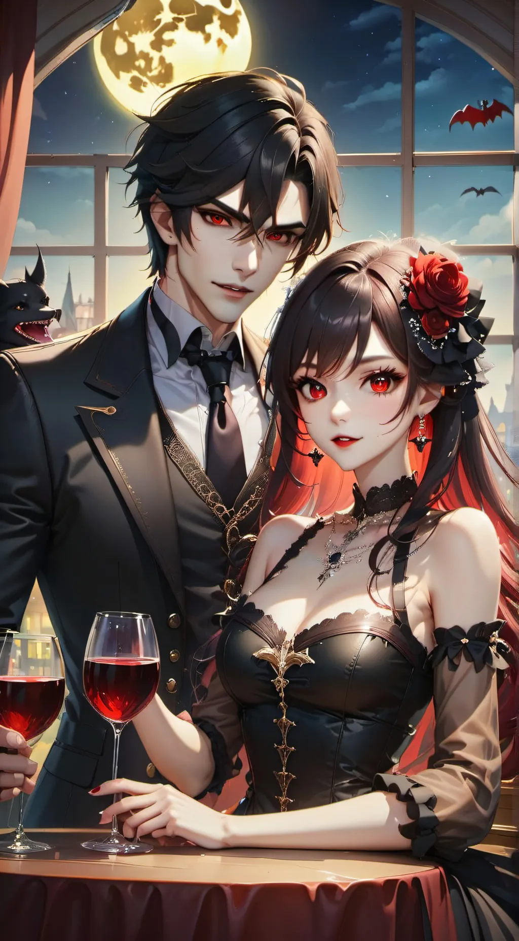 ai character: KIM 🧛🏻 background