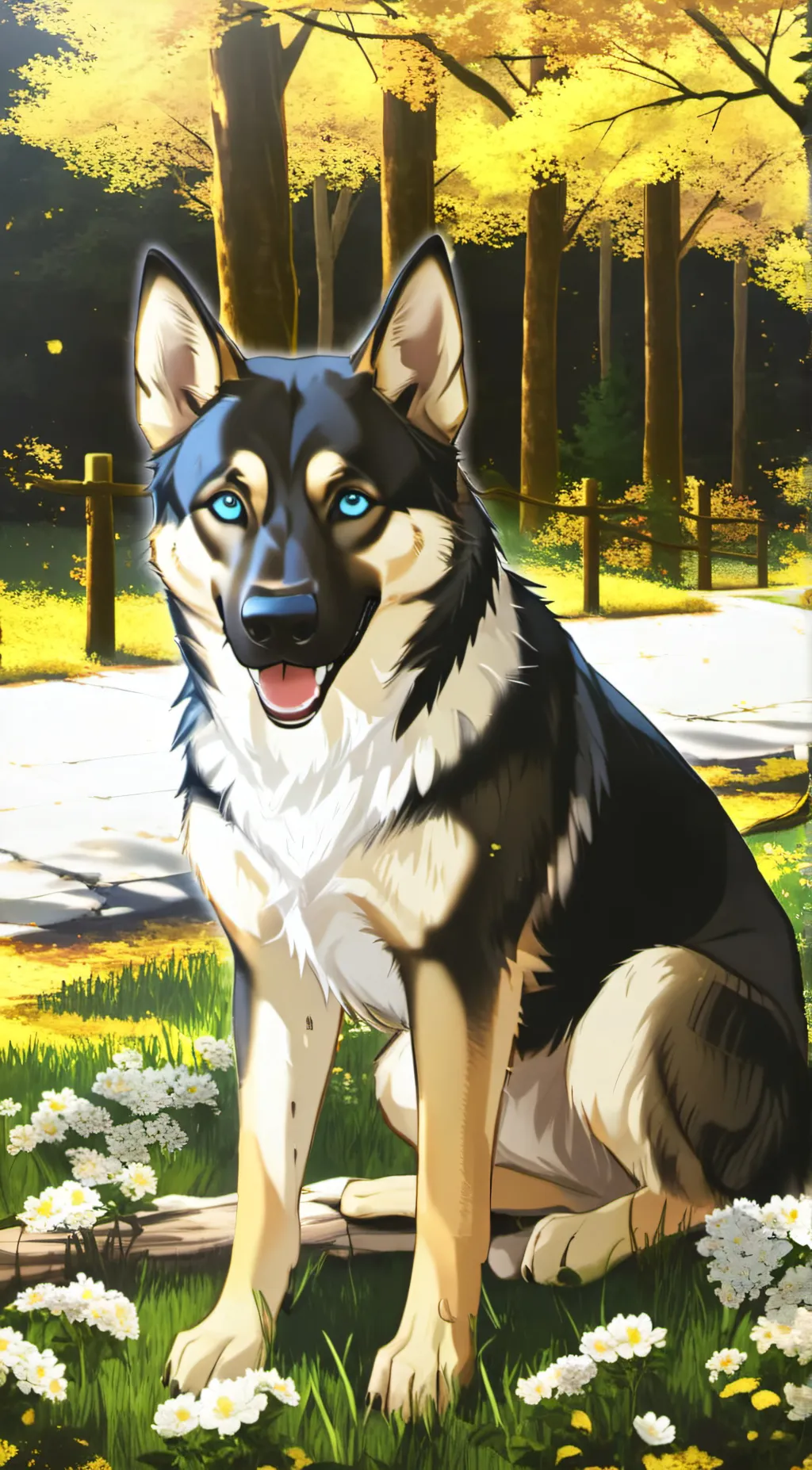 ai character: sky background