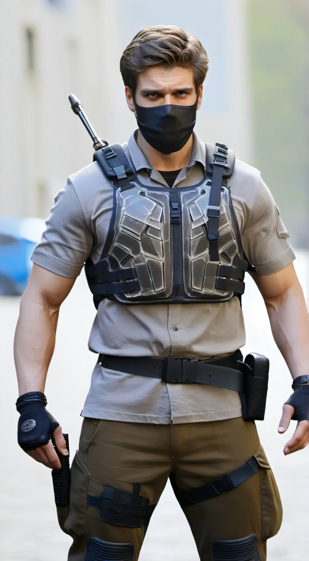 ai character: Ghost background