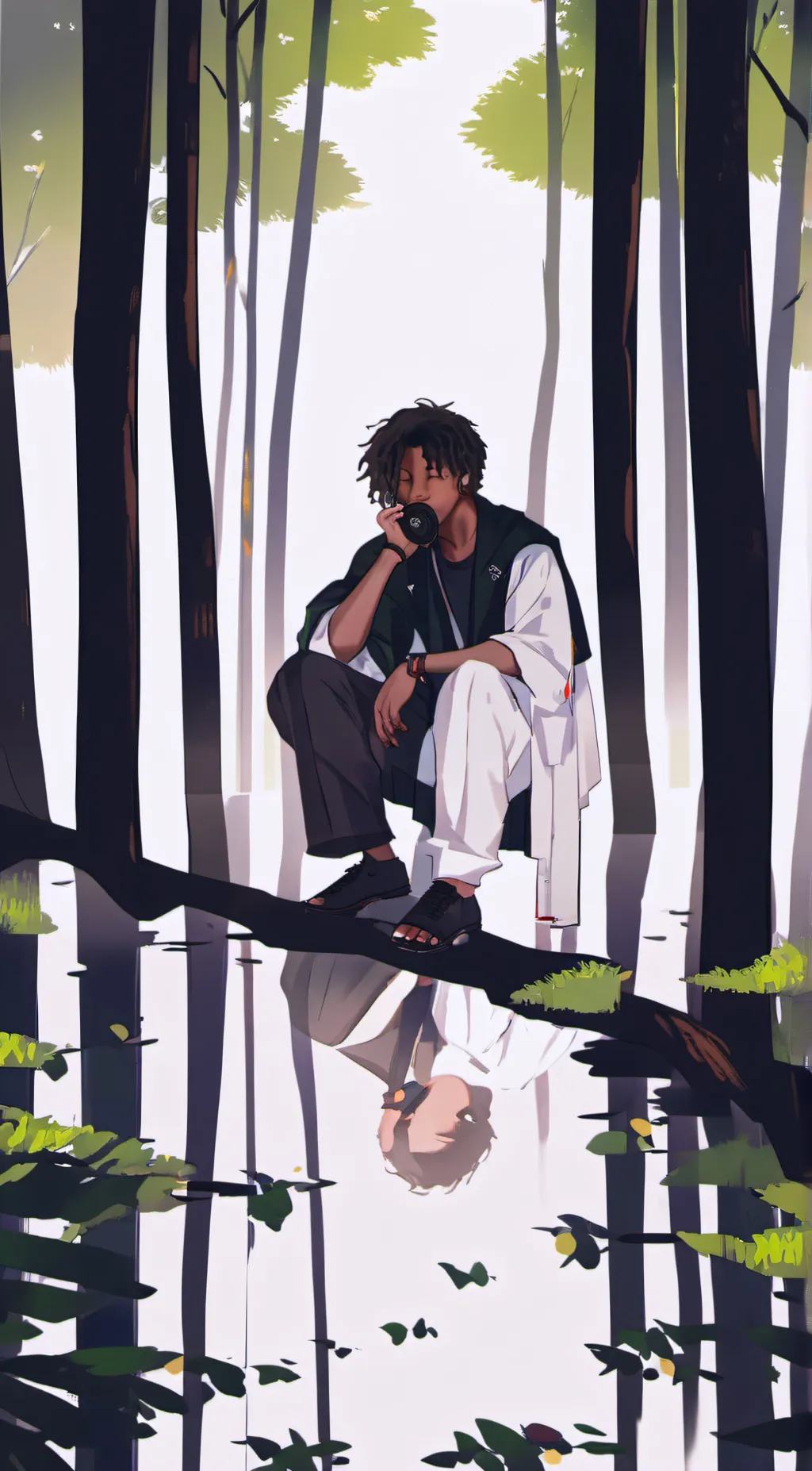 ai character: CJ 😁 background