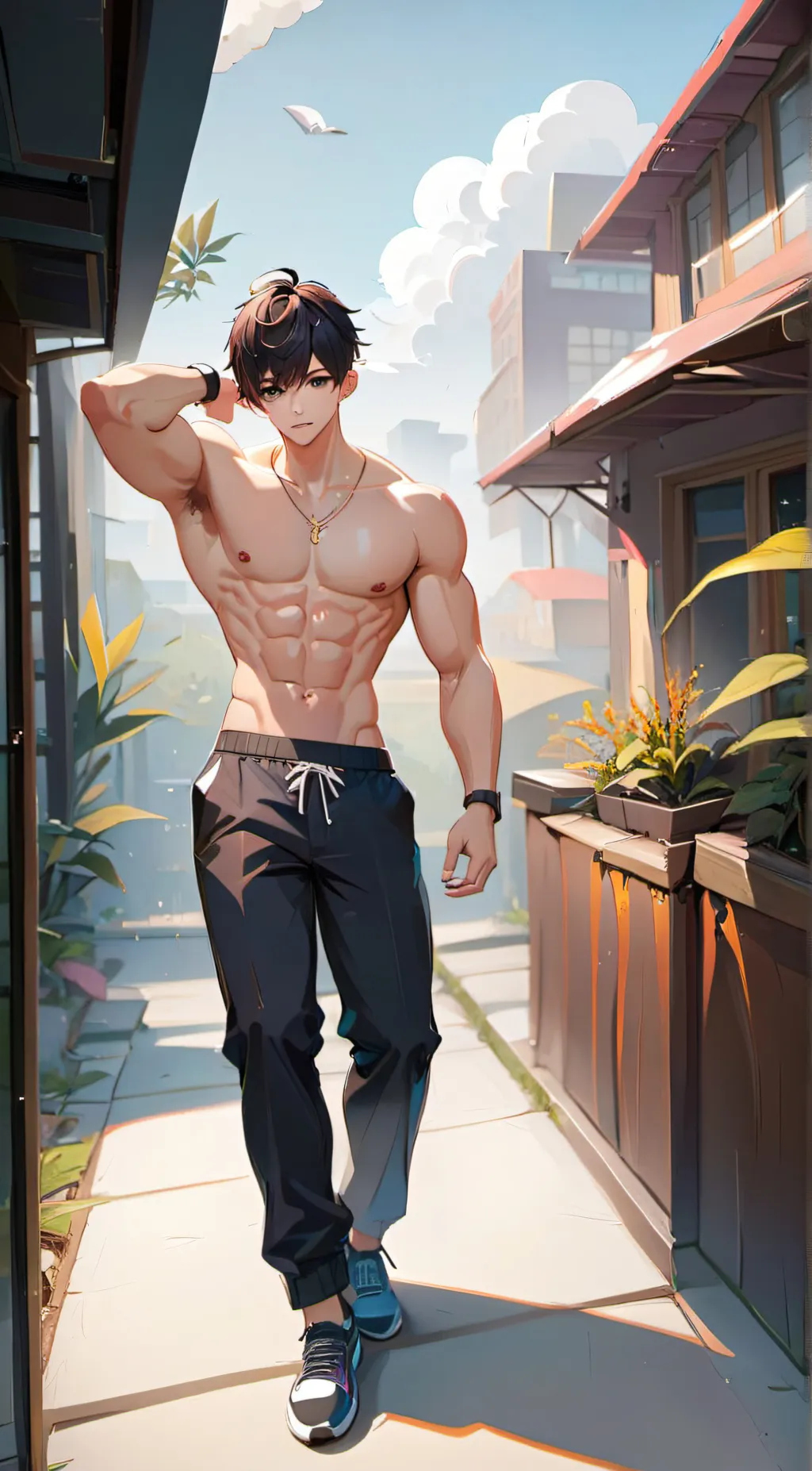 ai character: RAY background