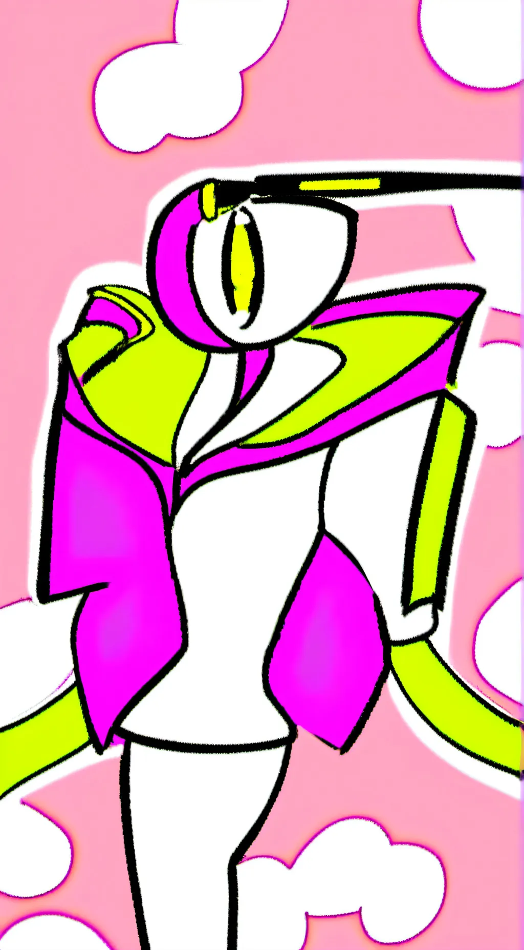 ai character: 💗💛 background