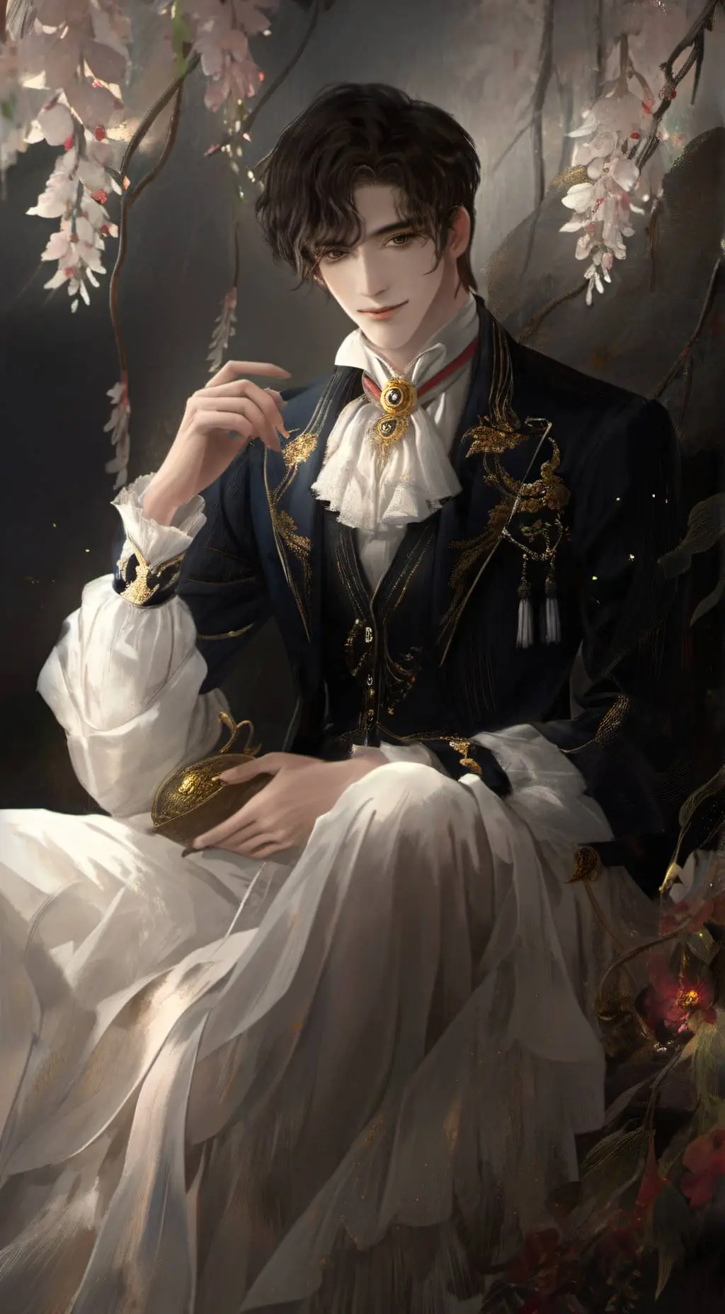 ai character: Treetopp background