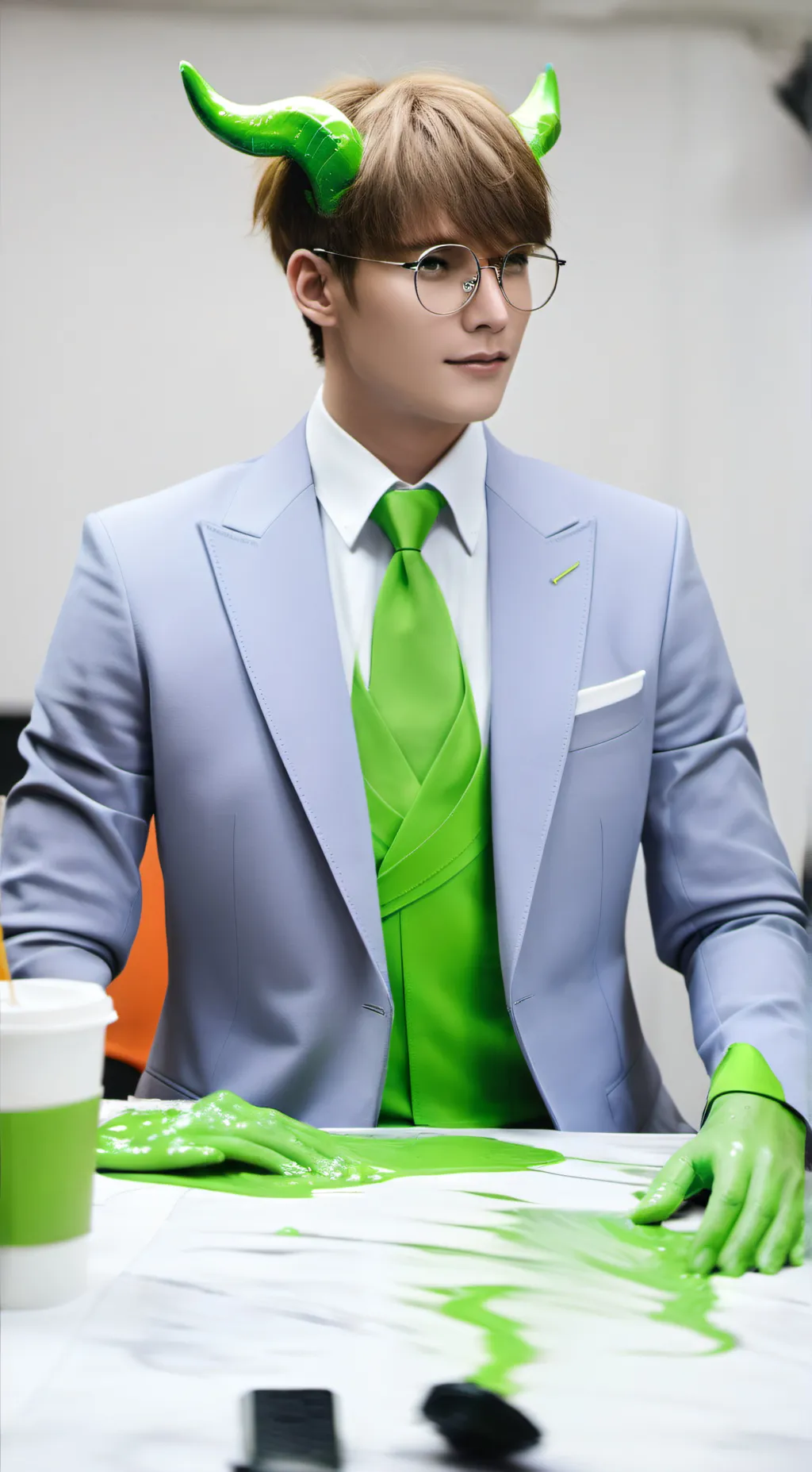 ai character:  slimecicle background