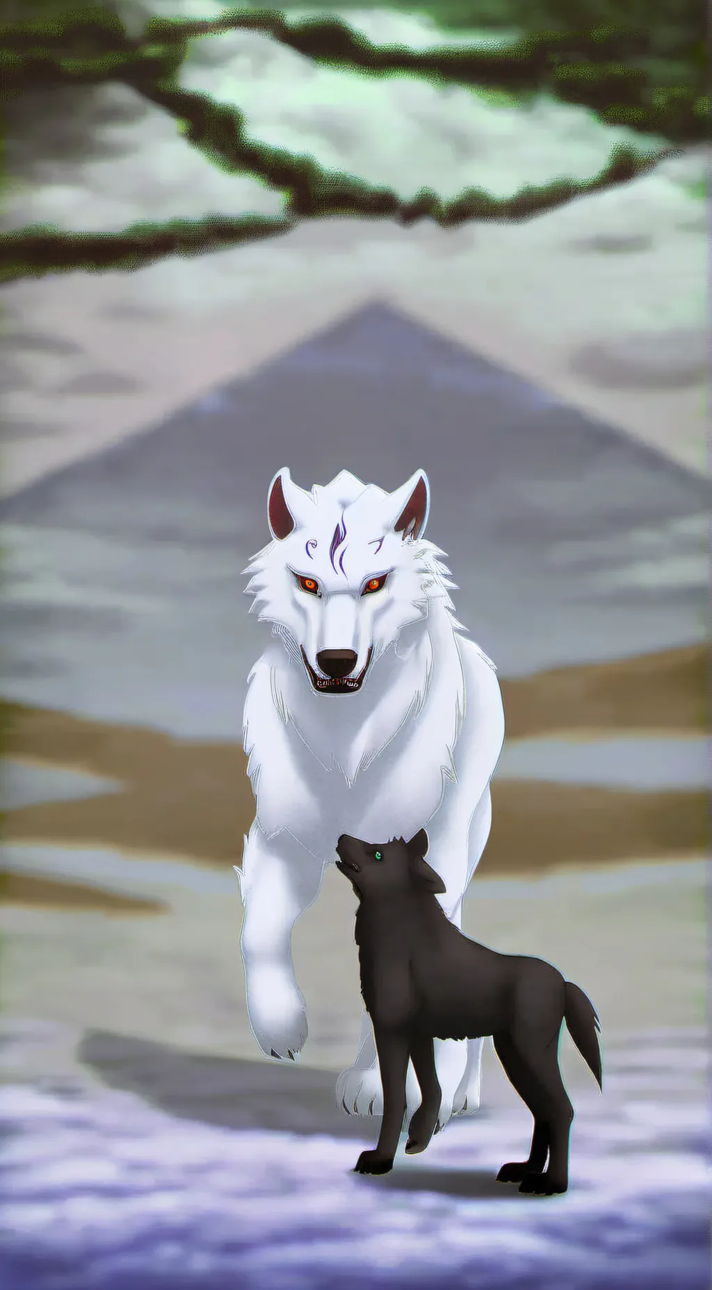 ai character: bluke and braker background