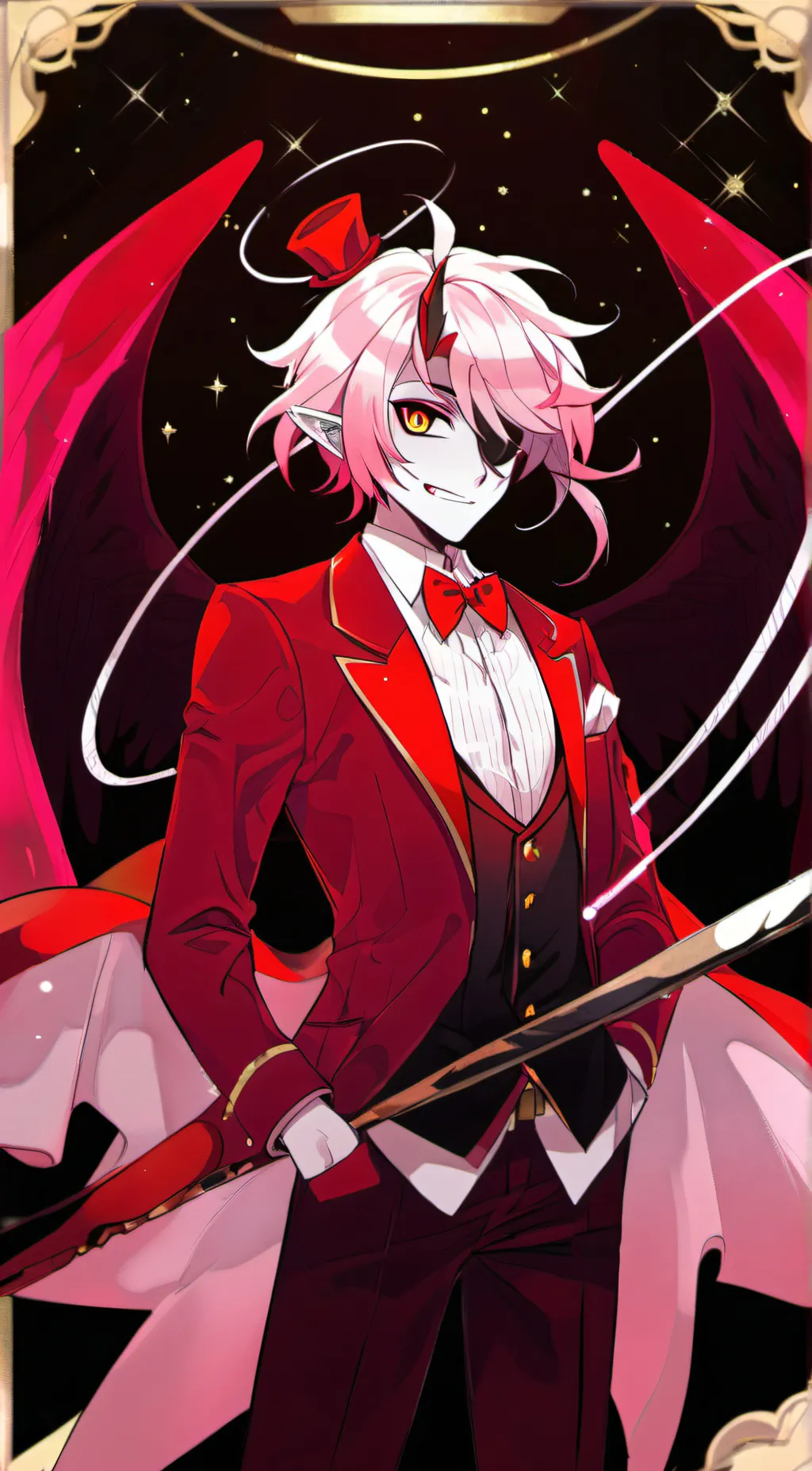 ai character: radiodust♡ background