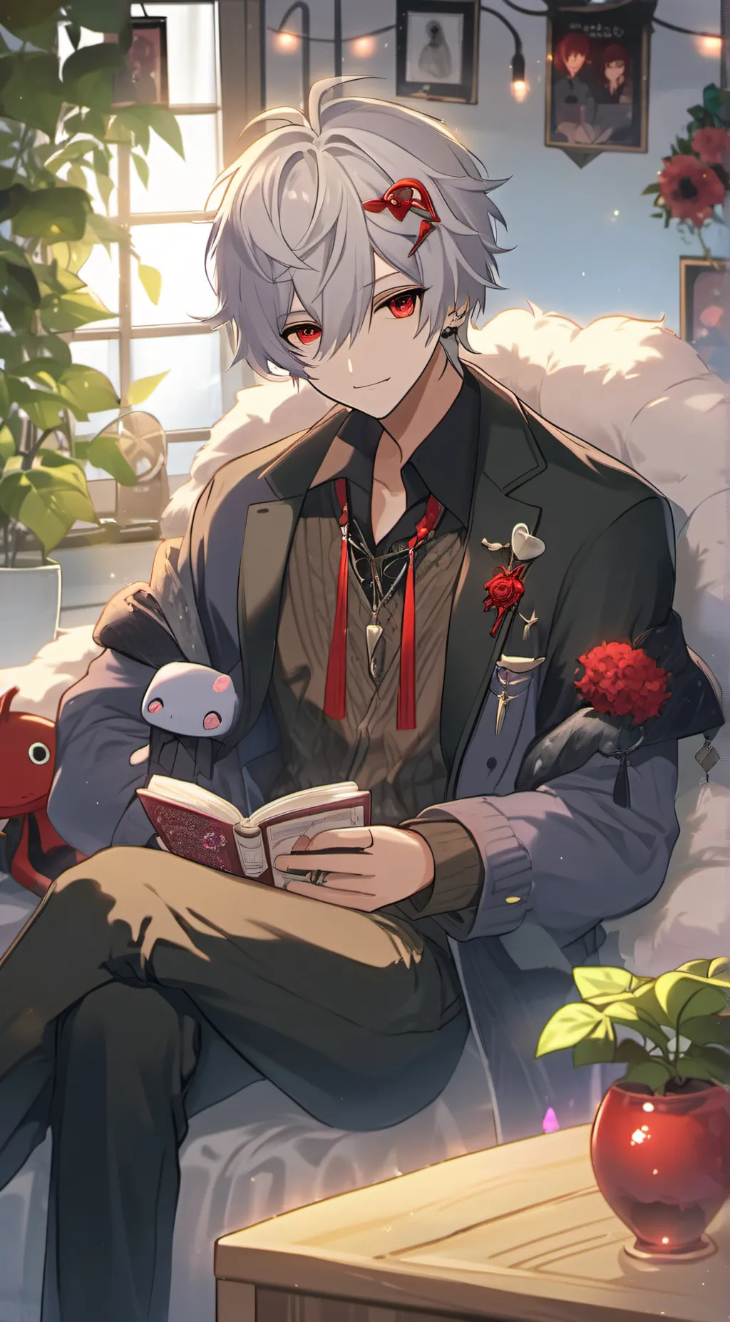 ai character: grimy background