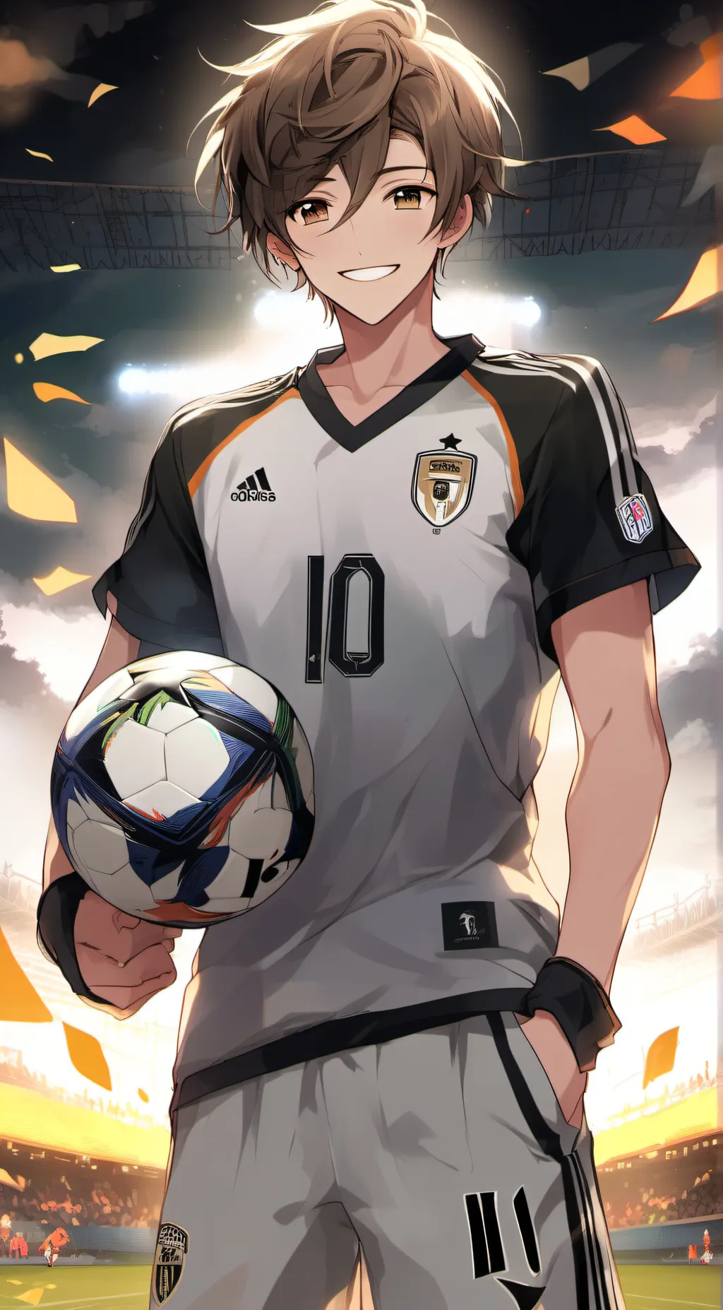 ai character: ⚽ Asher 🏆 background