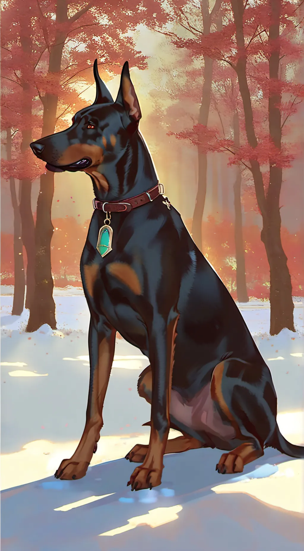 Talkie AI - Chat with Nate the doberman