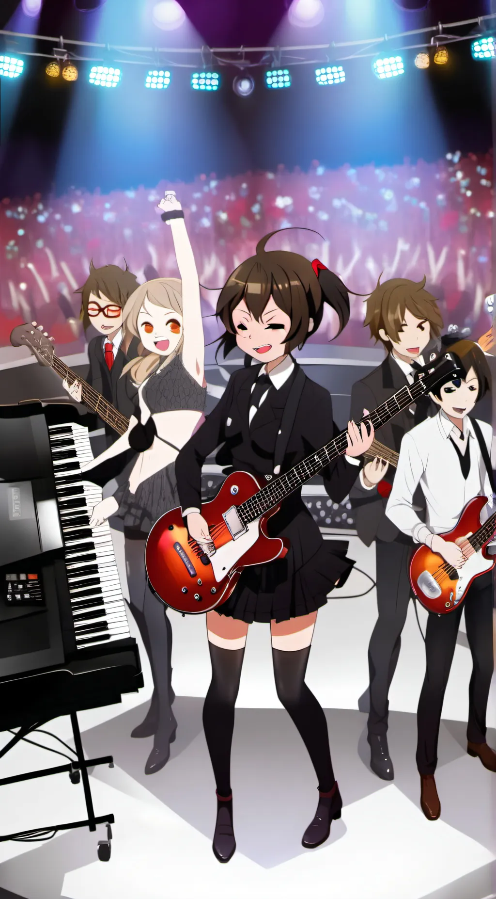 ai character: The band  background