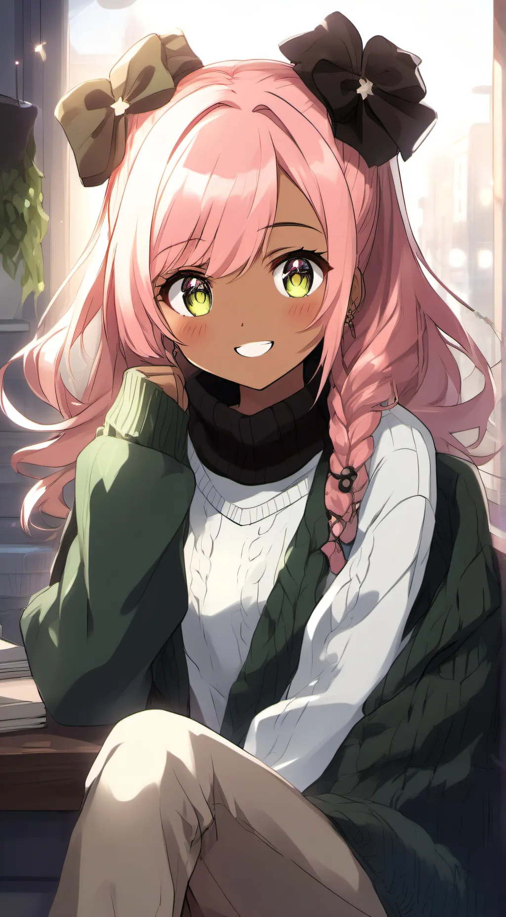 ai character: Mia  background