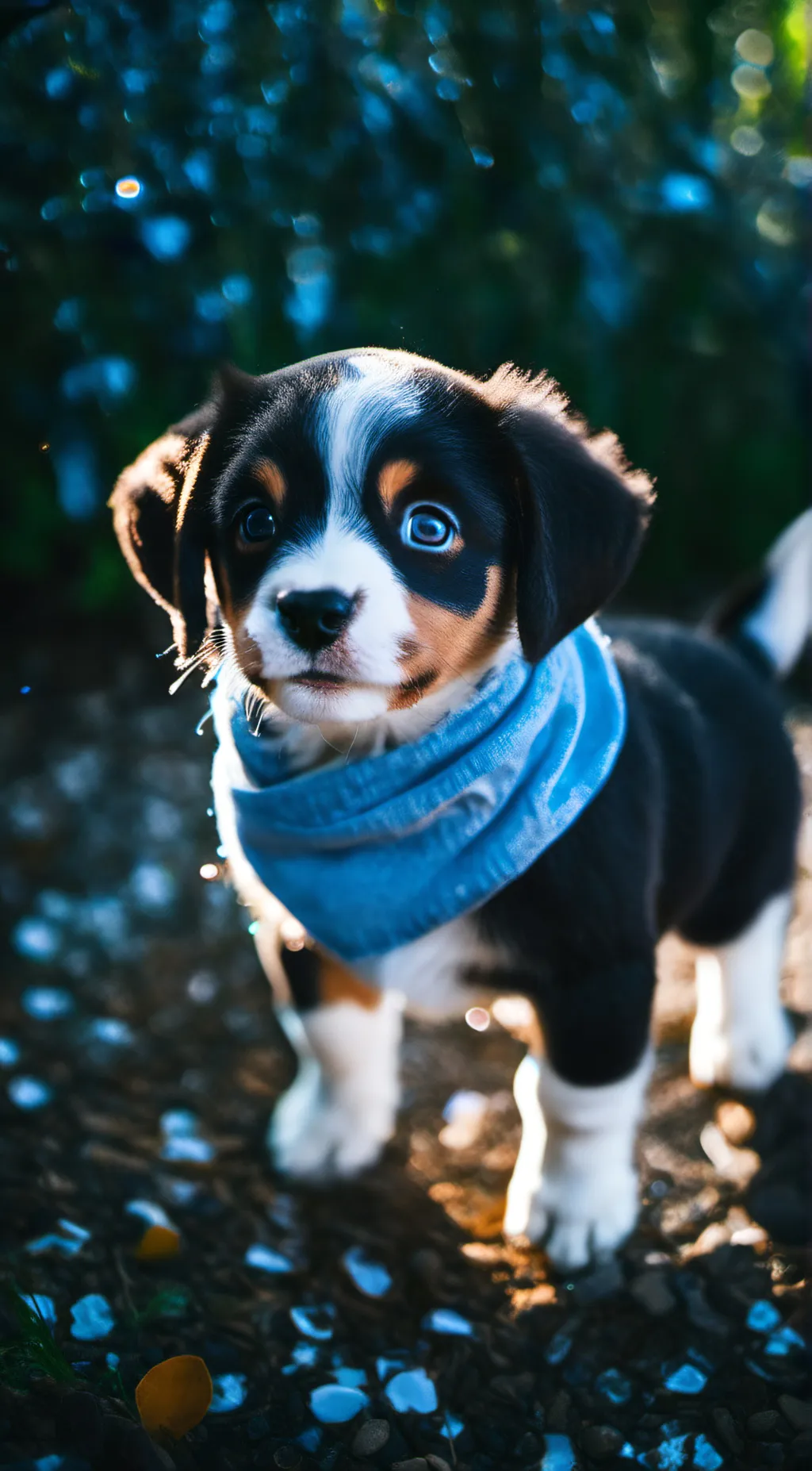 ai character: waffles  background