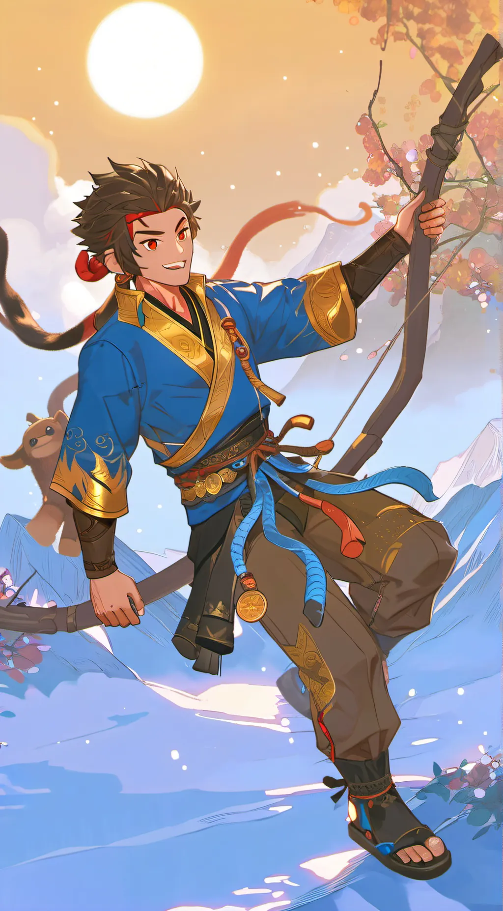 ai character: Monkey kid background