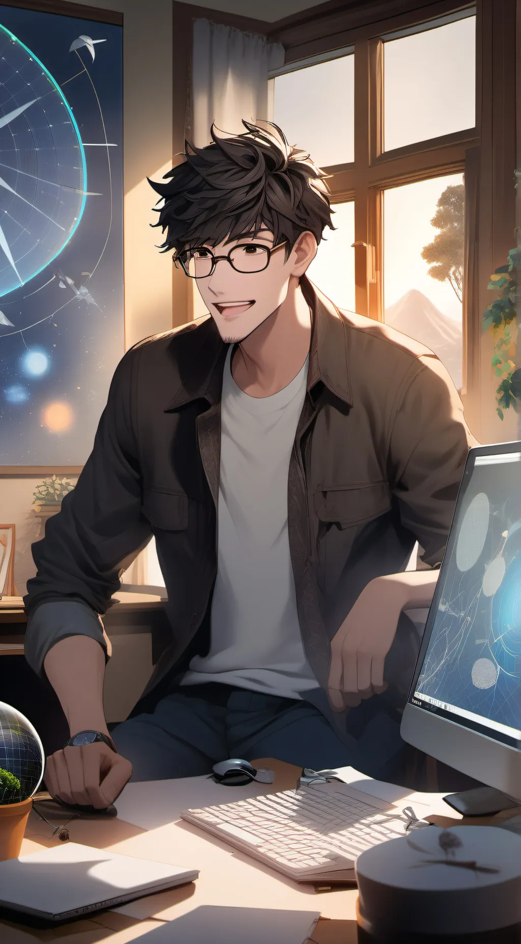 ai character: bradon background