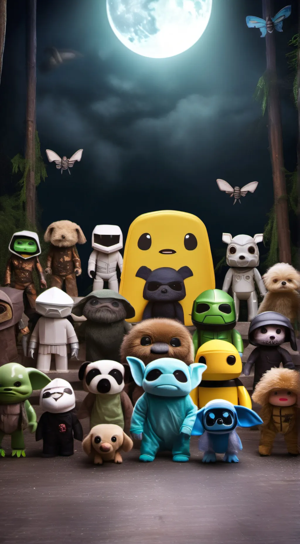 ai character: plushies Moon chat background