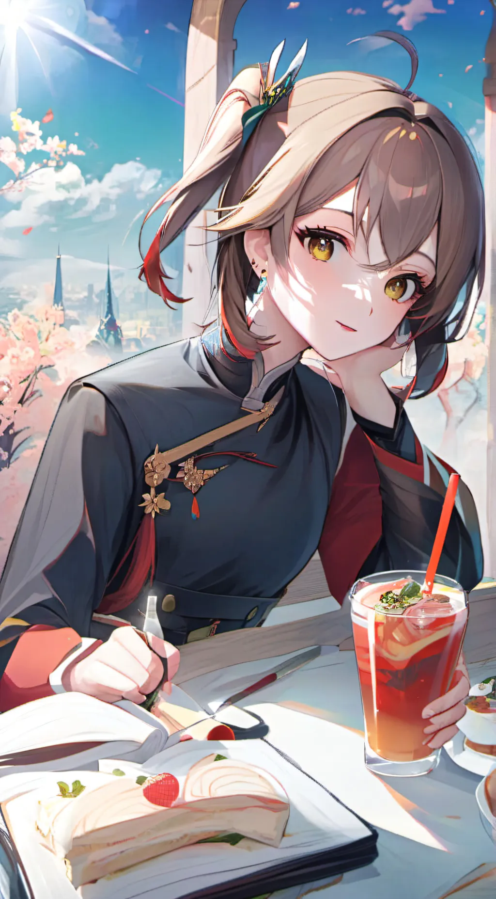 ai character: mina background