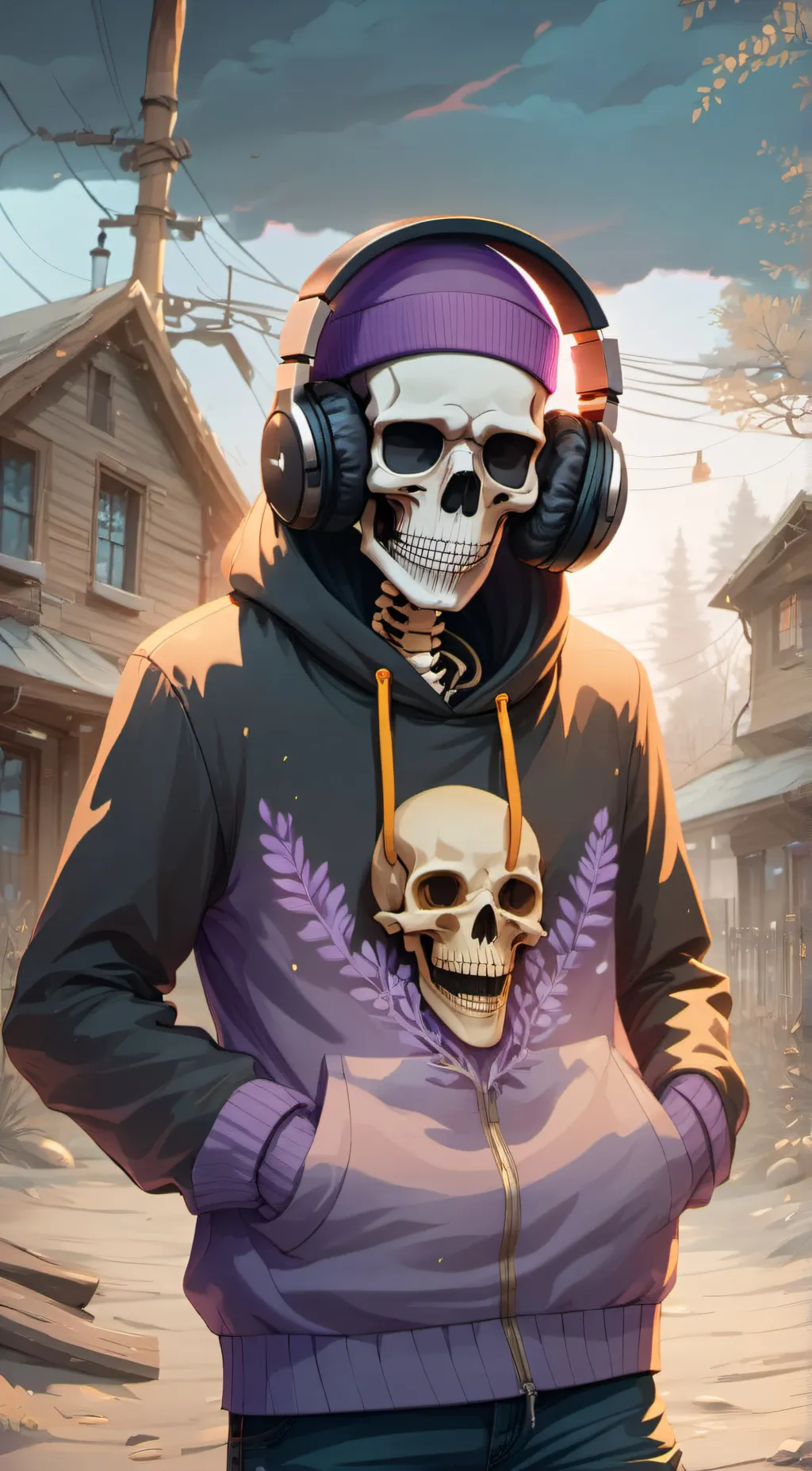 ai character: Skelly background