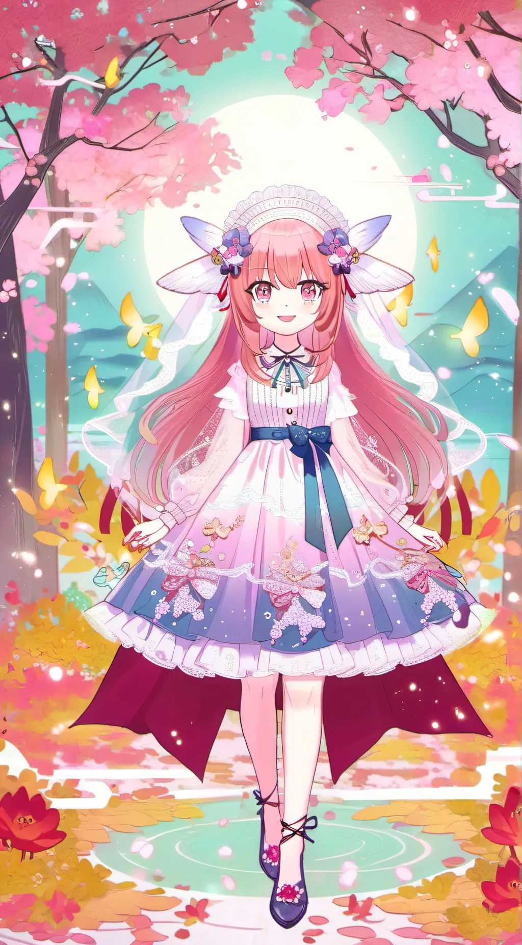 ai character: Blossom background