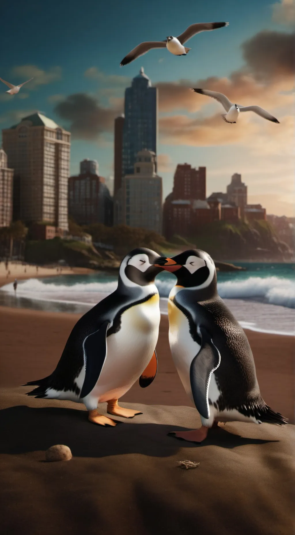 ai character: Pengu background