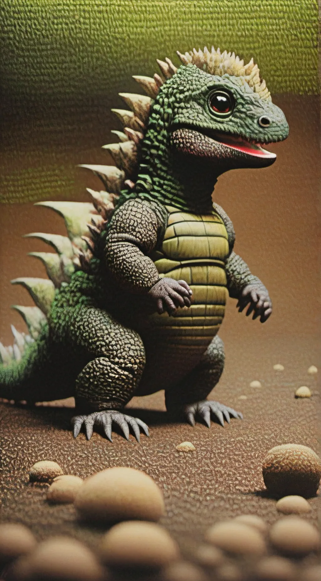 ai character: godzilla jr background