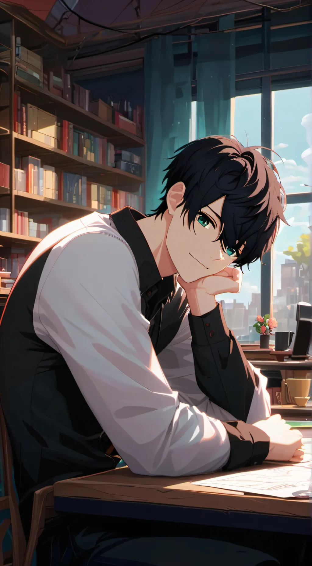 ai character: Shoto taga background