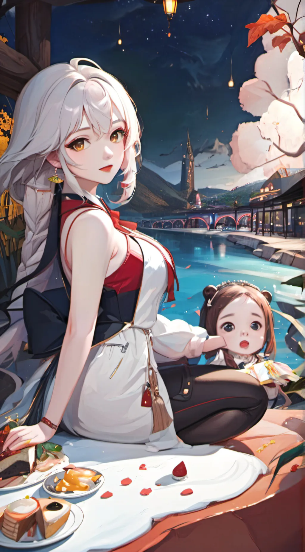 ai character: Ashley  background