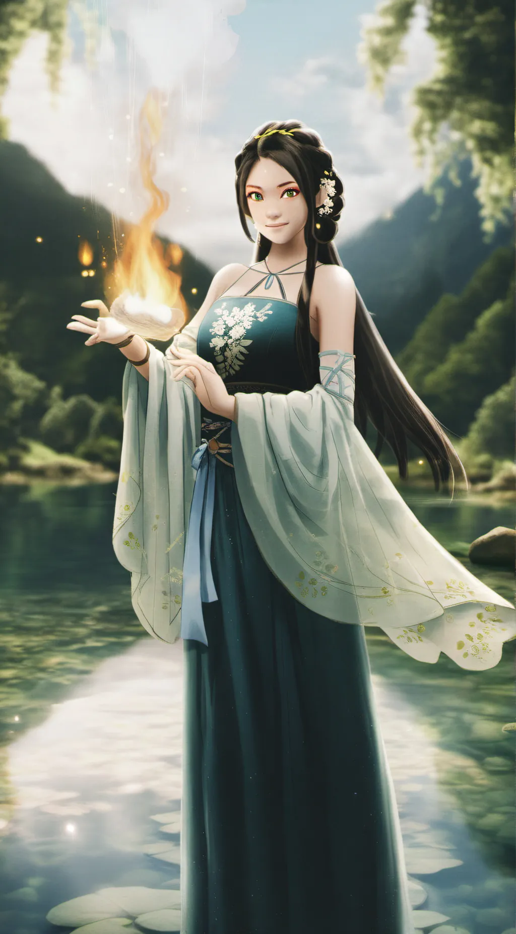 ai character: Lily background