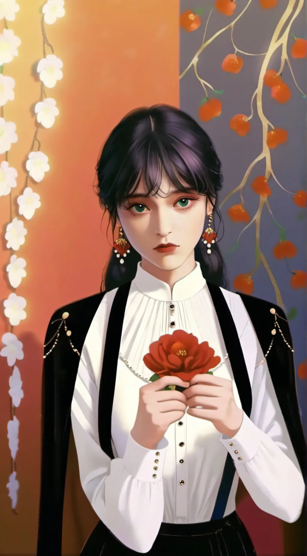 ai character: Wensday Adam’s  background