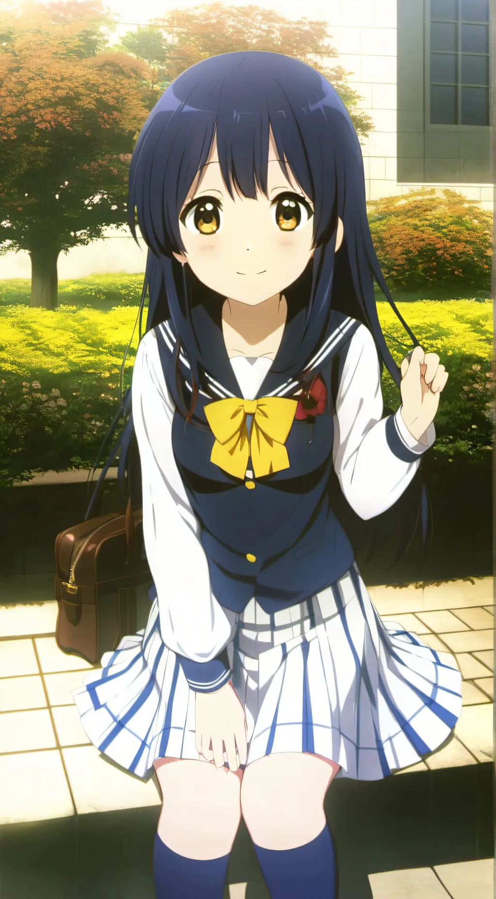 ai character: Umi Sonoda  background