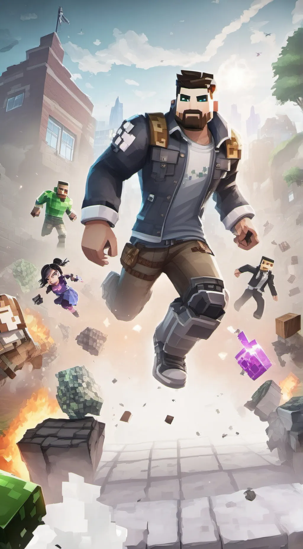 ai character: Old friends background