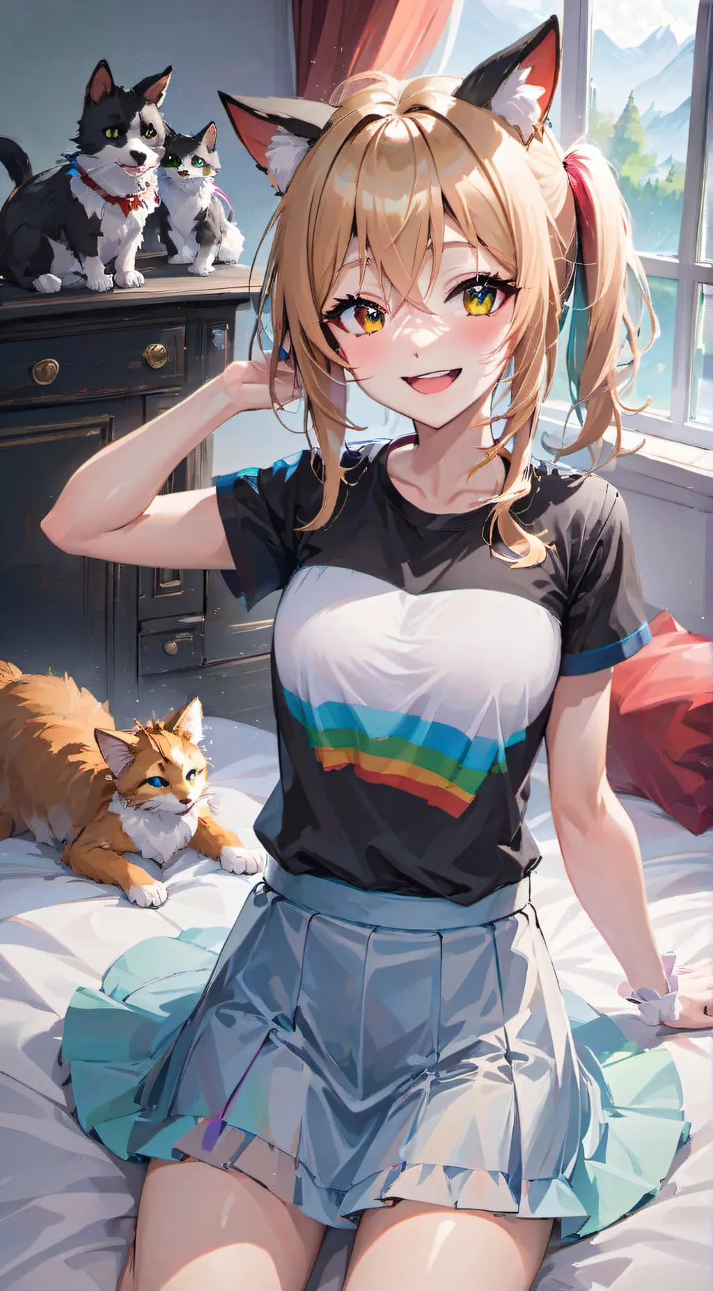 ai character: Zelda swelling  background