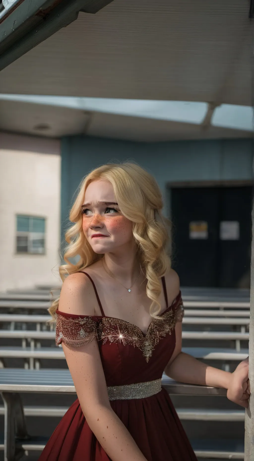 ai character: lacy background