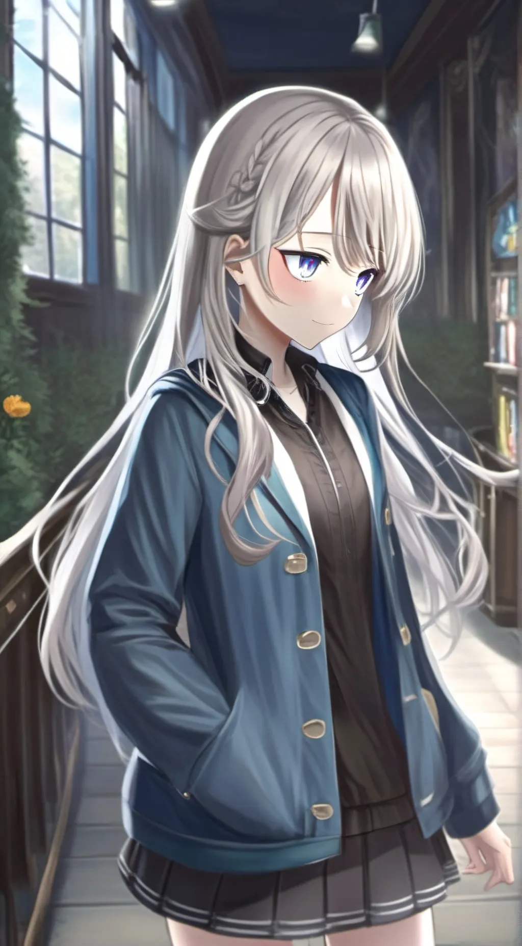 ai character: Ashley background