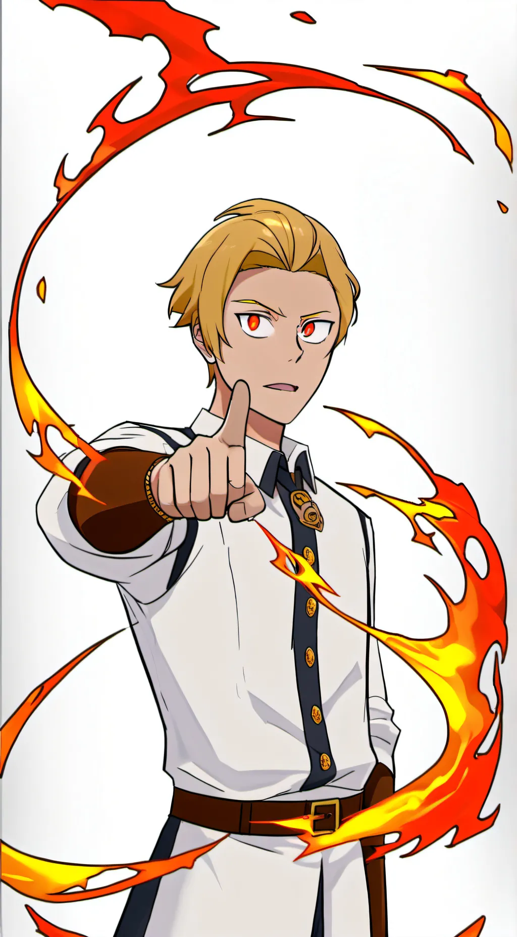 ai character: Hero x Villain background